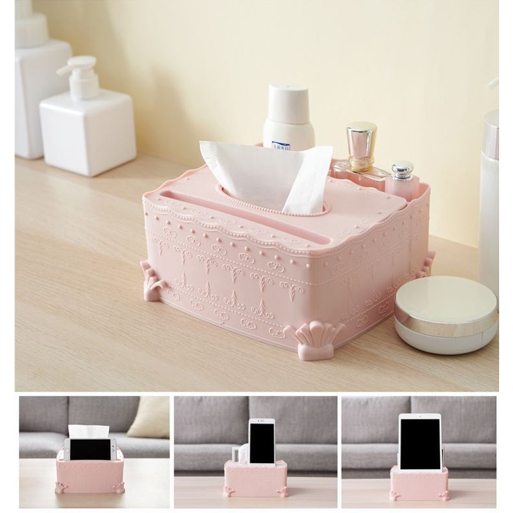 ティッシュケース ティッシュボックス 小物入れ付き | PlusNao | 詳細画像3 