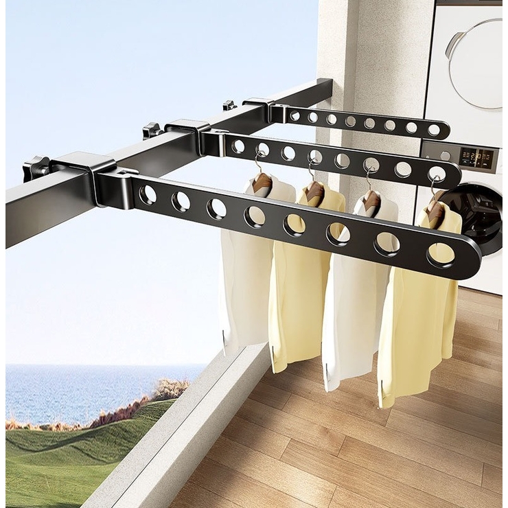 物干しハンガー 物干しラック 窓枠固定用 | PlusNao | 詳細画像2 