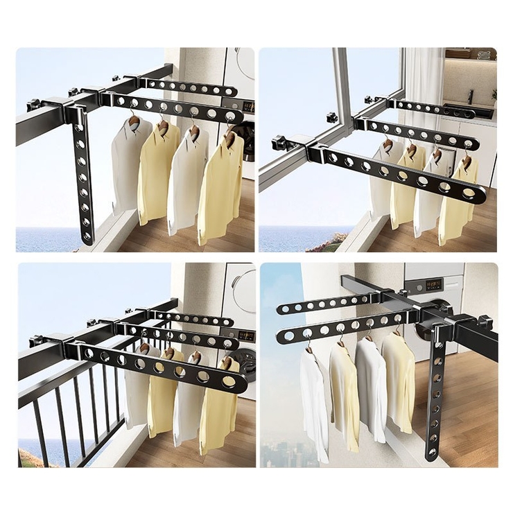 物干しハンガー 物干しラック 窓枠固定用 | PlusNao | 詳細画像6 