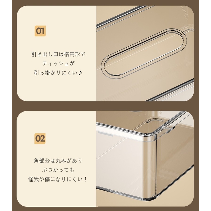 ティッシュケース ティッシュカバー ティッシュボックス | PlusNao | 詳細画像5 