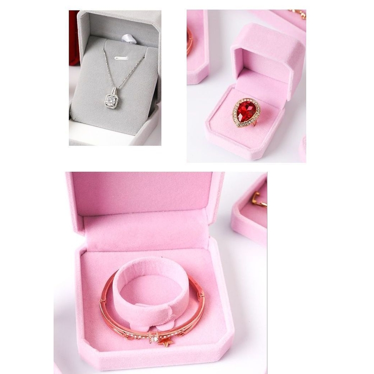 アクセサリーケース ジュエリーボックス ベロア調 | PlusNao | 詳細画像7 