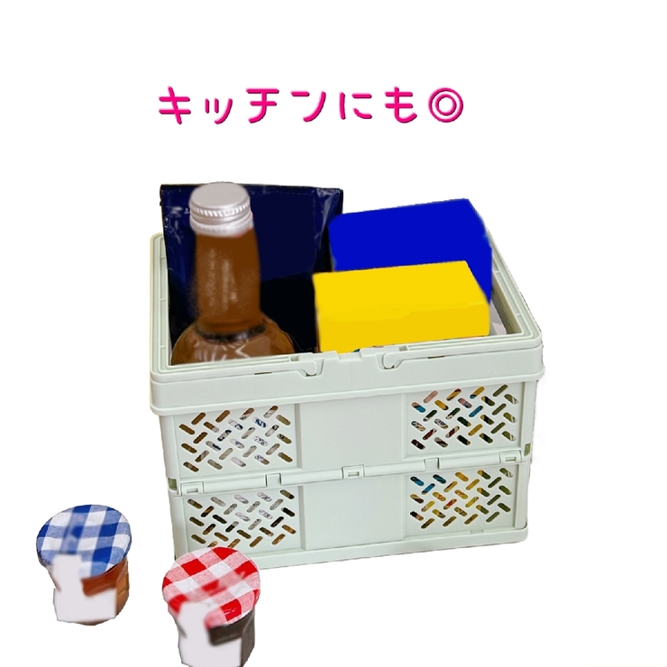 折りたたみ式ミニコンテナボックス ストッカー 収納ボックス | PlusNao | 詳細画像10 