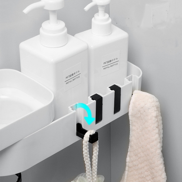 コーナーラック 粘着タイプ 浴室ラック | PlusNao | 詳細画像11 