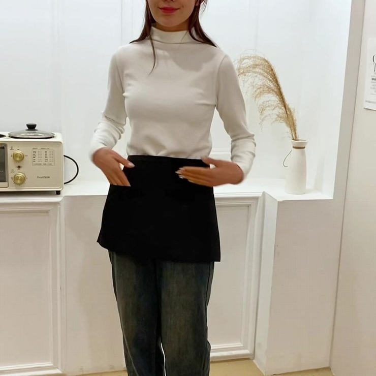 腰エプロン サロンエプロン ソムリエエプロン | PlusNao | 詳細画像3 