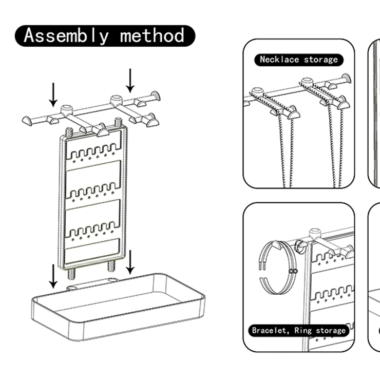アクセサリースタンド アクセサリー掛け ディスプレイ | PlusNao | 詳細画像7 