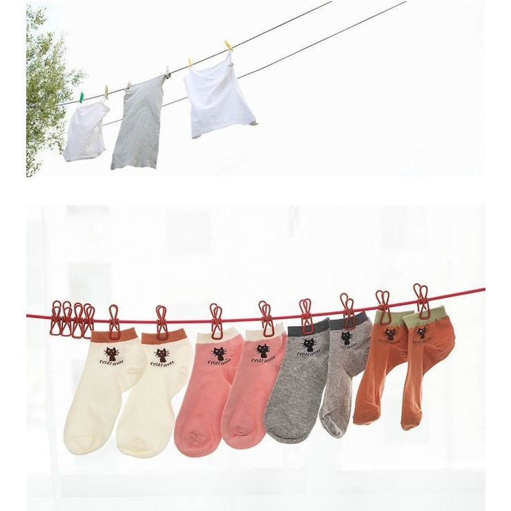 ランドリーロープ クリップ付き 12ピンチ | PlusNao | 詳細画像3 