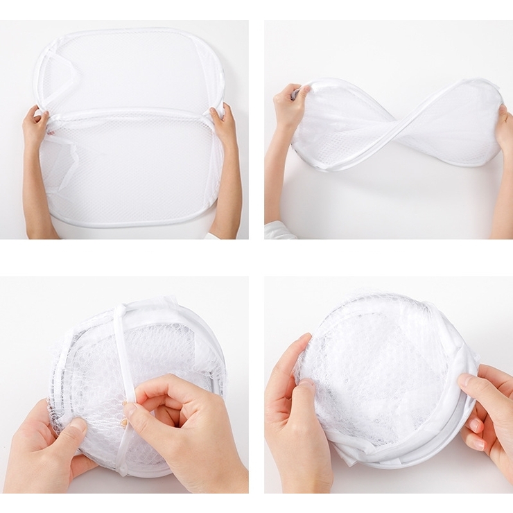 ランドリーバスケット 折りたたみ式 メッシュ | PlusNao | 詳細画像11 