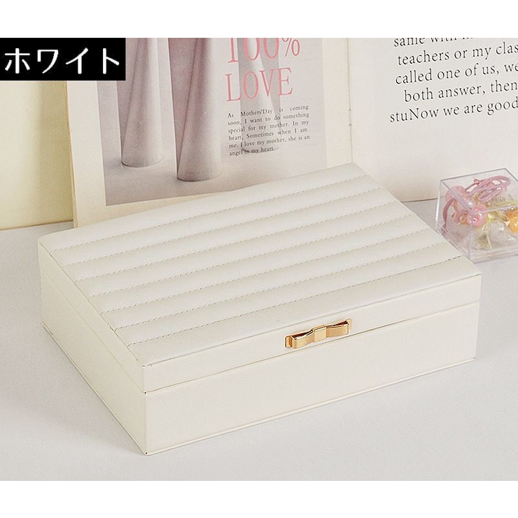 アクセサリーケース ジュエリーボックス レザー調 | PlusNao | 詳細画像19 