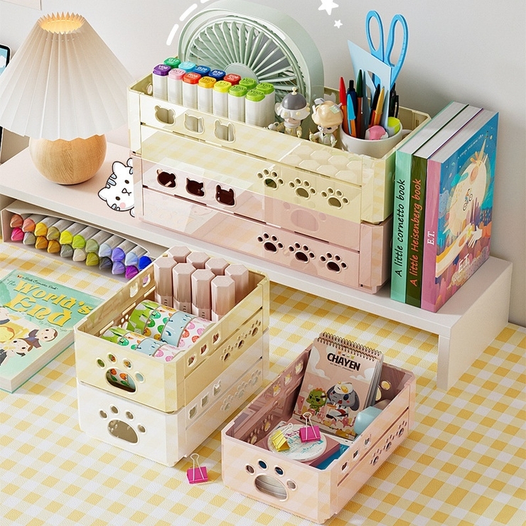 卓上収納ボックス 折りたたみ メイクボックス | PlusNao | 詳細画像2 