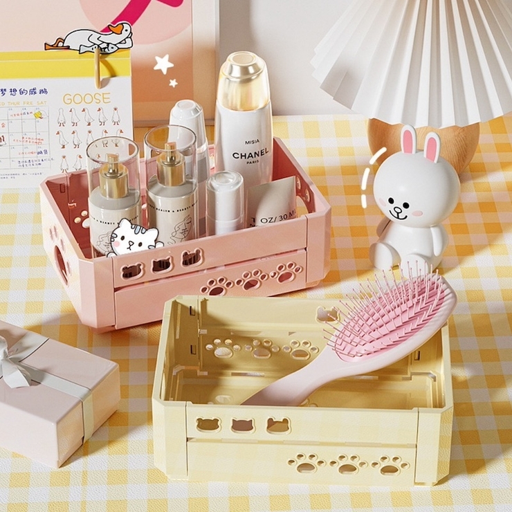 卓上収納ボックス 折りたたみ メイクボックス | PlusNao | 詳細画像6 