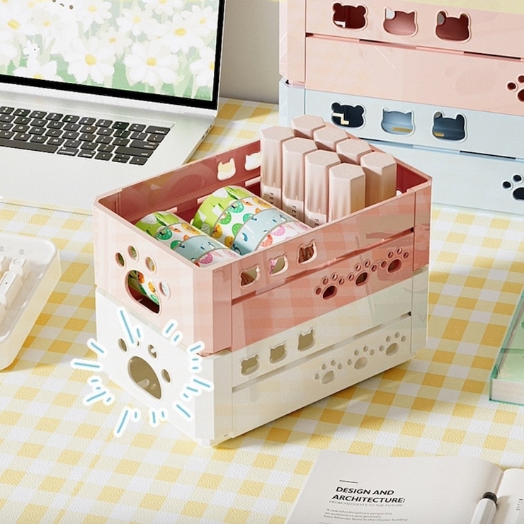 卓上収納ボックス 折りたたみ メイクボックス | PlusNao | 詳細画像7 