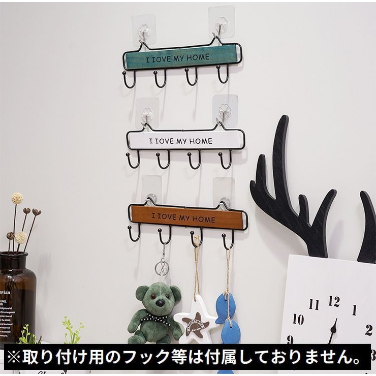 ウォールフック 4連 壁掛け | PlusNao | 詳細画像3 
