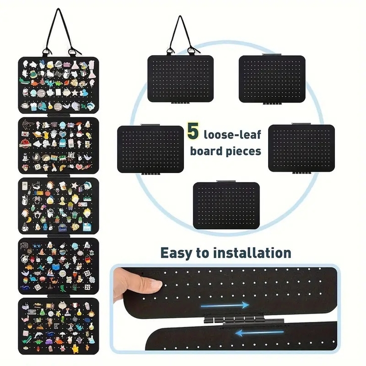 ウォールポケット アクセサリー収納 フェルト製 | PlusNao | 詳細画像2 