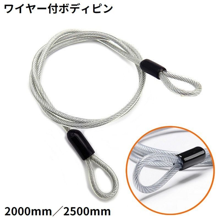 ボディピン ワイヤー付き ステンレス | PlusNao | 詳細画像1 