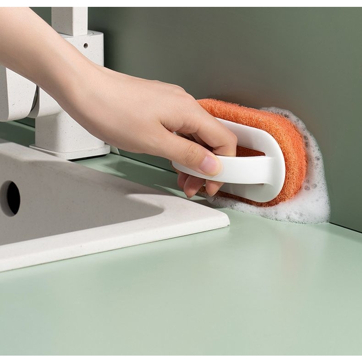 浴室掃除用スポンジ 同色4個セット ハンドル付き | PlusNao | 詳細画像2 