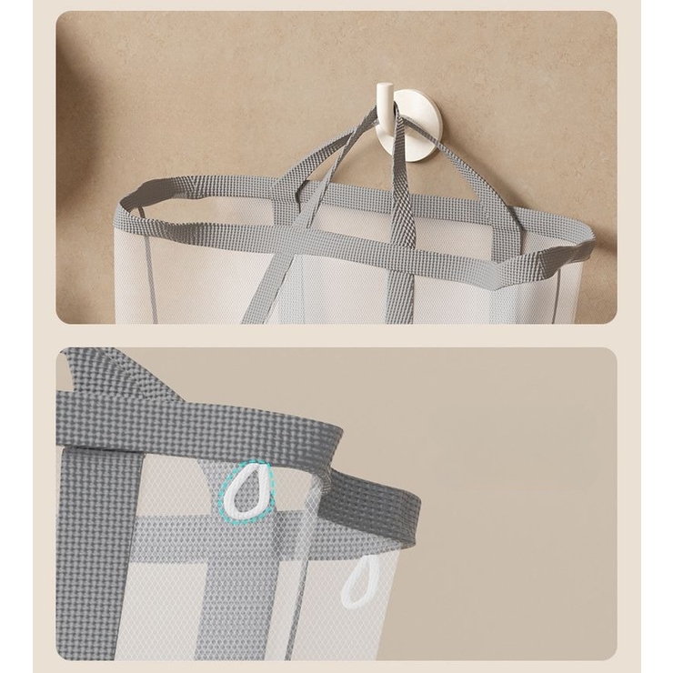 ランドリーバスケット 洗濯かご バッグ型 | PlusNao | 詳細画像10 