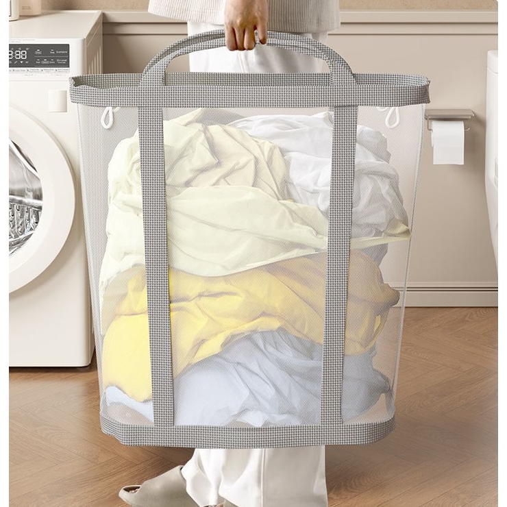 ランドリーバスケット 洗濯かご バッグ型 | PlusNao | 詳細画像3 