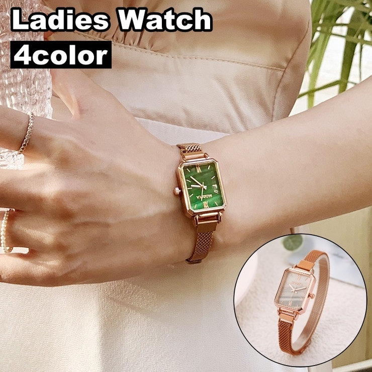 腕時計 リストウォッチ スクエア | PlusNao | 詳細画像1 