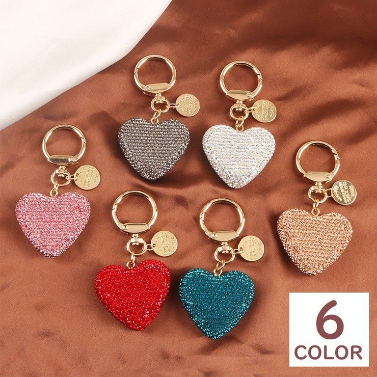 キーホルダー ハートモチーフ キーリング | PlusNao | 詳細画像1 