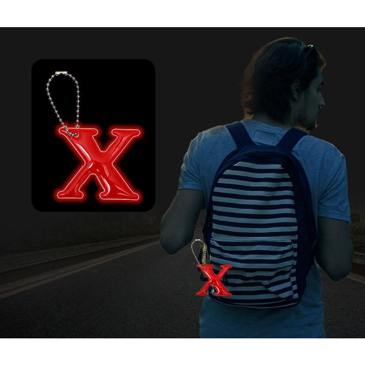 反射キーホルダー 同色4個セット リフレクター | PlusNao | 詳細画像2 