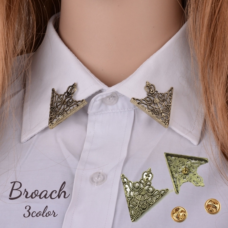 タックピン 2個セット ピンブローチ | PlusNao | 詳細画像1 