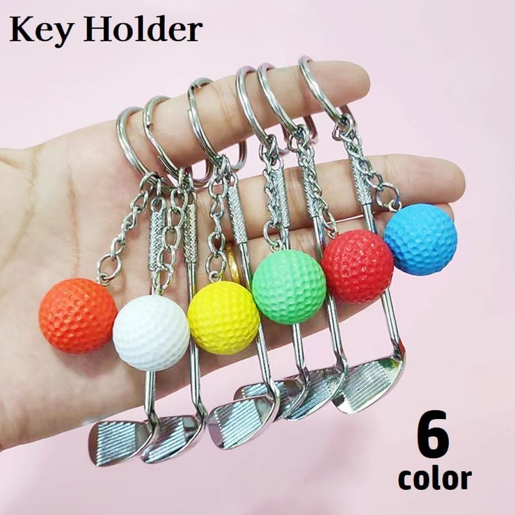 ゴルフボール キーホルダー 弱々しく