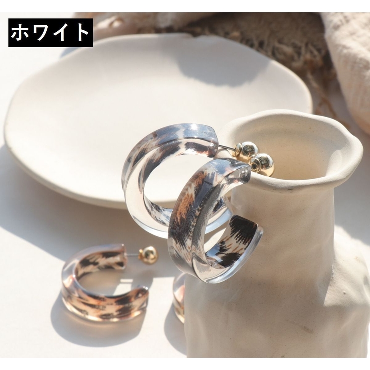 ピアス クリア ヒョウ柄 | PlusNao | 詳細画像5