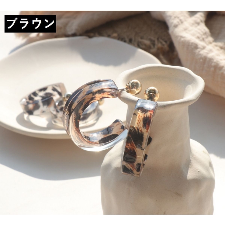 ピアス クリア ヒョウ柄 | PlusNao | 詳細画像6