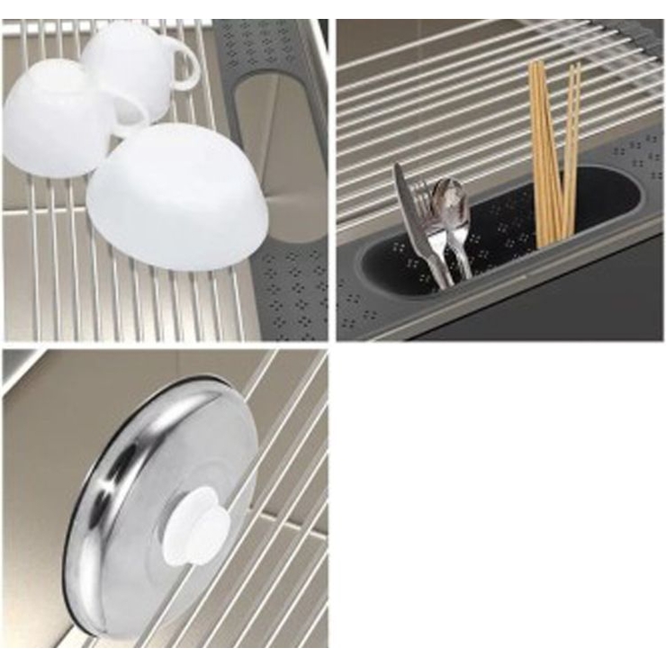 水切りラック 折り畳み式 トレー付き | PlusNao | 詳細画像4 