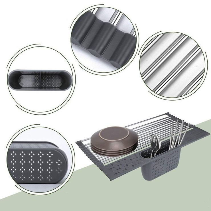 水切りラック 折り畳み式 トレー付き | PlusNao | 詳細画像5 