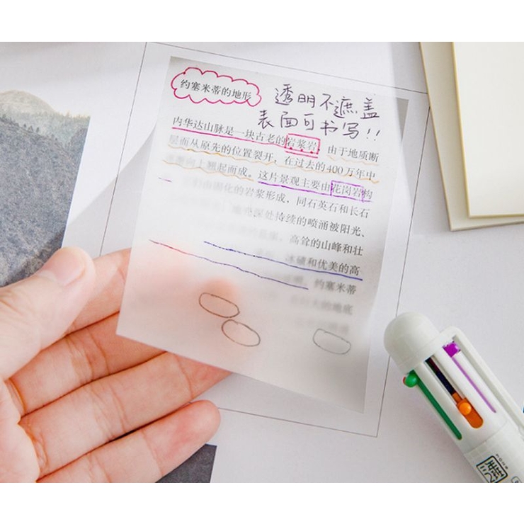 クリア付箋 ふせん 2冊セット | PlusNao | 詳細画像2 