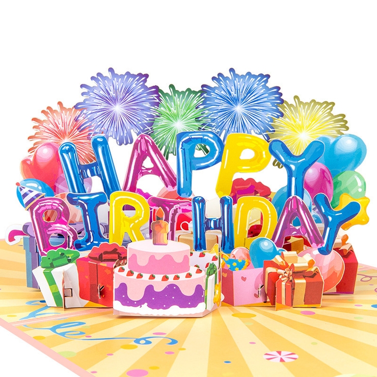 手紙 ポップアップカード お誕生日カード | PlusNao | 詳細画像5 