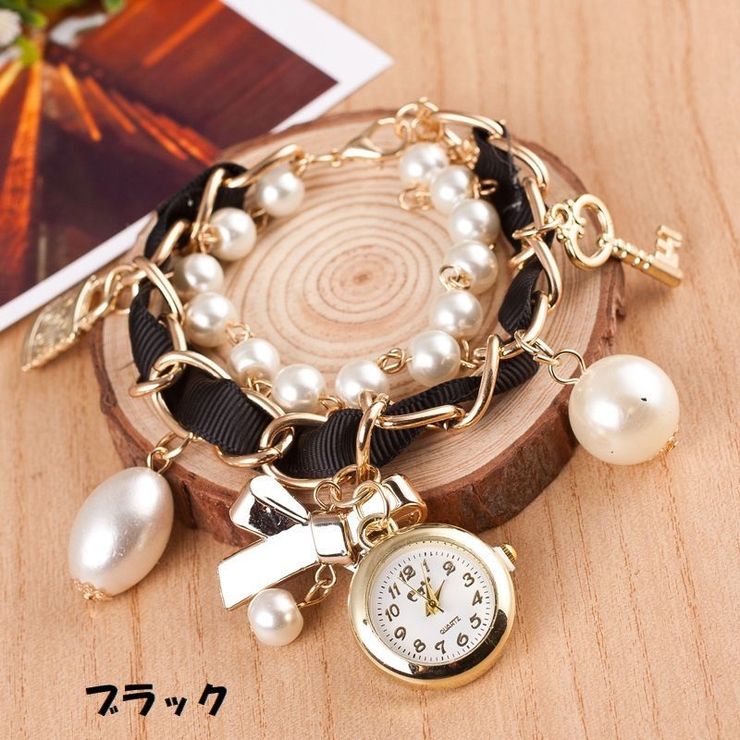 ホ*》様 ゴールドアナログ腕時計とブレスレットウォッチセット ct109-171130rt_02.jpg