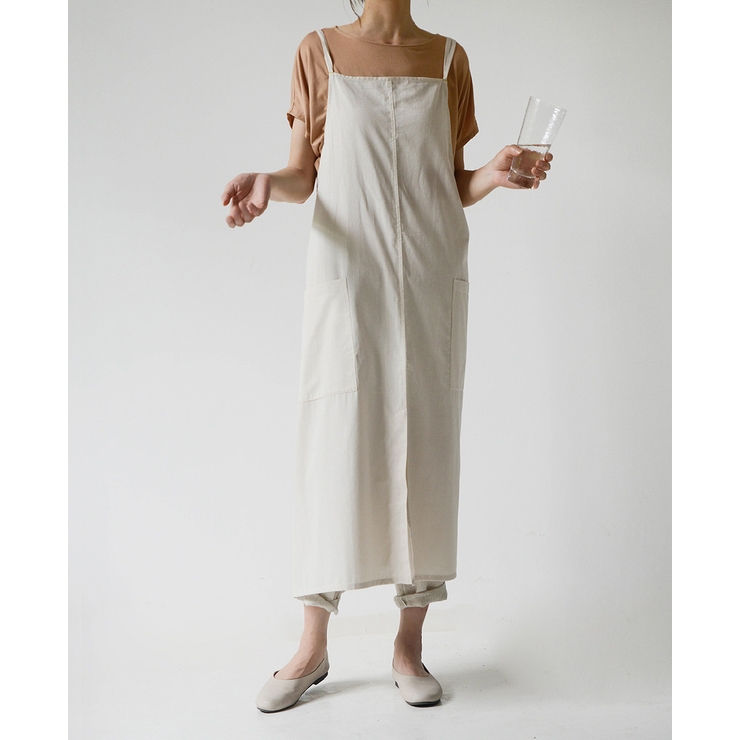 エプロン ワンピース型 ポケット付き | PlusNao | 詳細画像2 