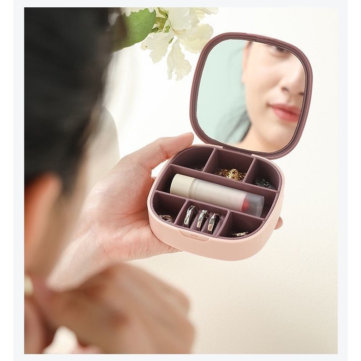 アクセサリーケース ジュエリーケース 鏡付き | PlusNao | 詳細画像2 