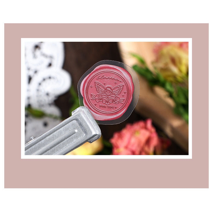 シーリングスタンプ風シール 文房具 ピンク | PlusNao | 詳細画像12 