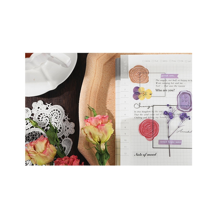 シーリングスタンプ風シール 文房具 ピンク | PlusNao | 詳細画像6 