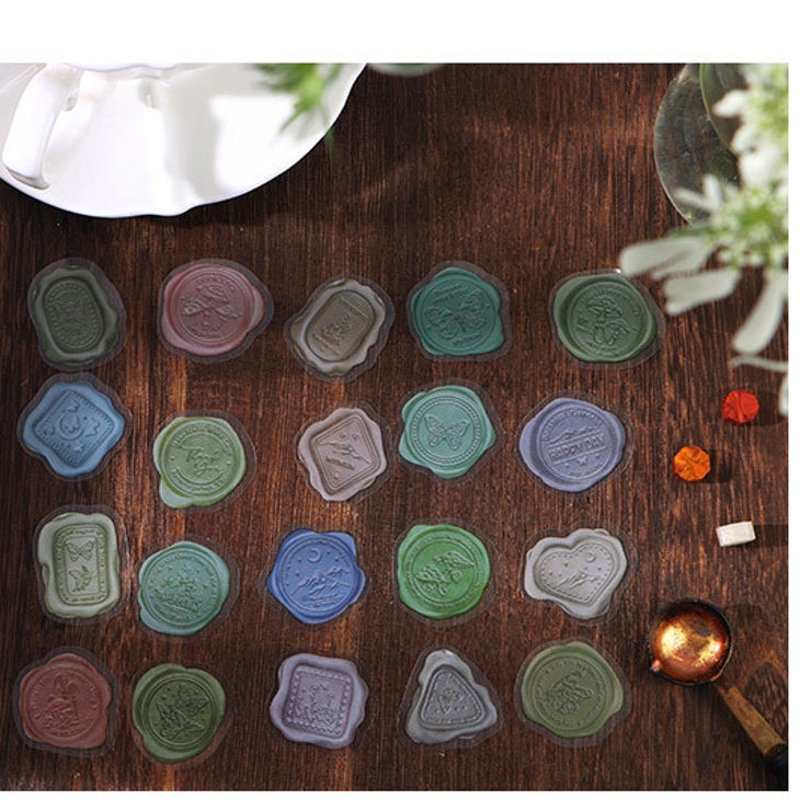 シーリングスタンプ風シール 文房具 ピンク | PlusNao | 詳細画像9 