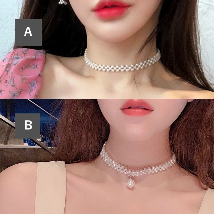 パールチョーカー ネックレス アクセサリー | PlusNao | 詳細画像2 