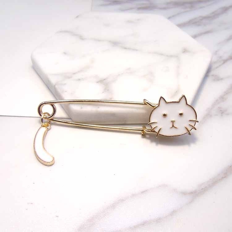 猫ブローチ キルトピン ストールピン | PlusNao | 詳細画像4 