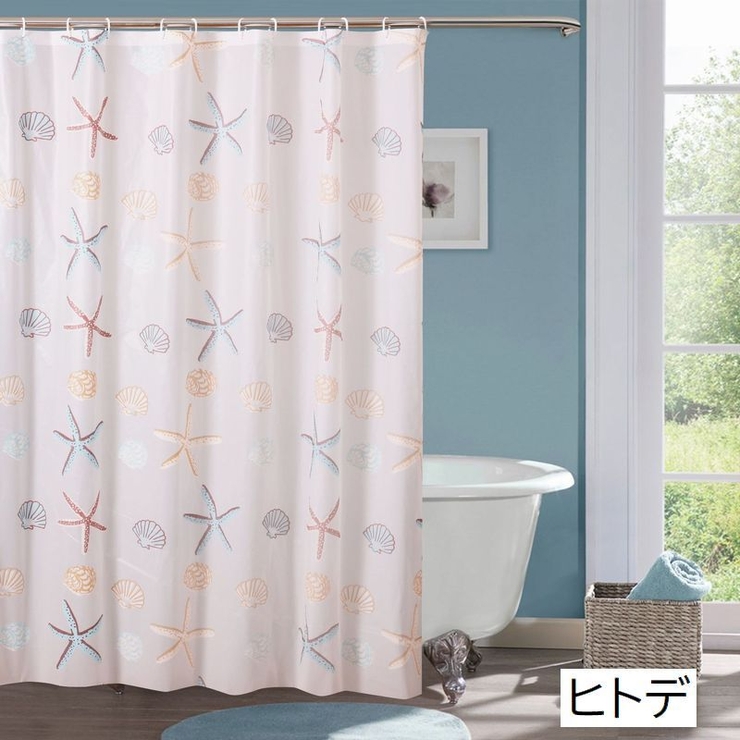 シャワーカーテン バスカーテン カーテンリング付き | PlusNao | 詳細画像6 