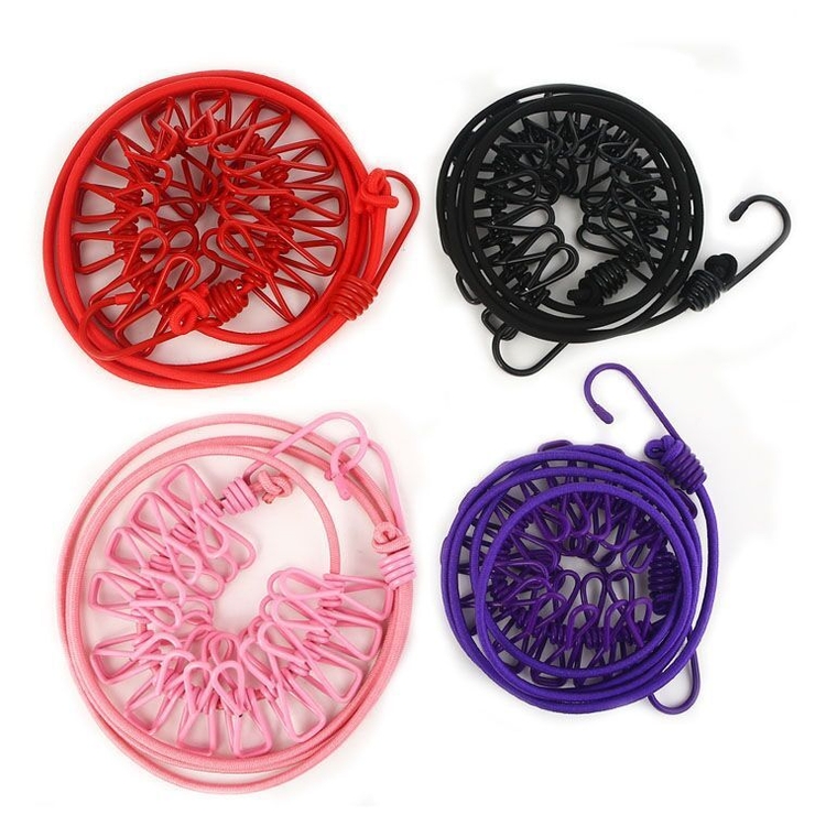 クリップ付き物干し 物干しロープ 12ピンチ | PlusNao | 詳細画像2 