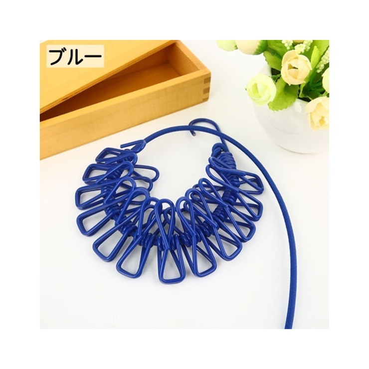 クリップ付き物干し 物干しロープ 12ピンチ | PlusNao | 詳細画像7 