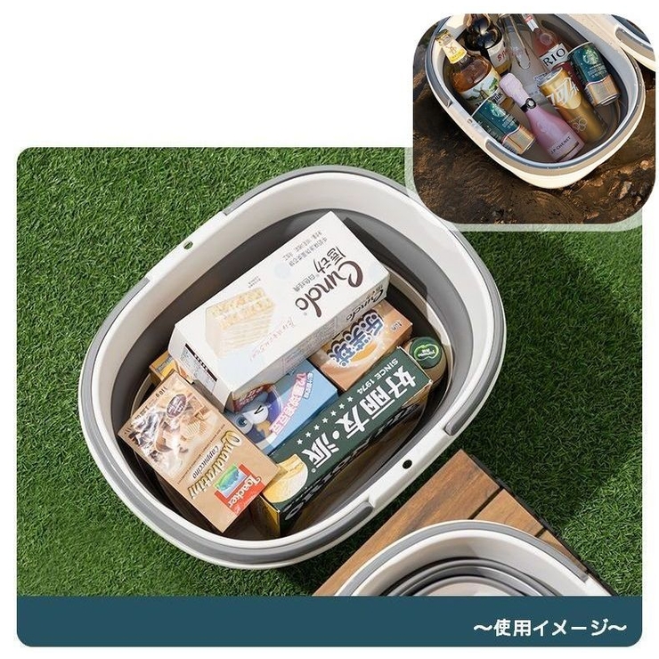 収納バスケット 16L 折りたたみ | PlusNao | 詳細画像6 