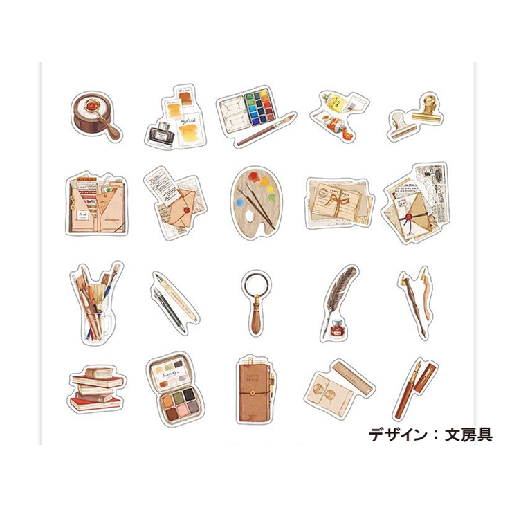 アンティーク調フレークシール シールセット シール | PlusNao | 詳細画像17 