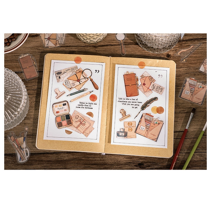 アンティーク調フレークシール シールセット シール | PlusNao | 詳細画像2 