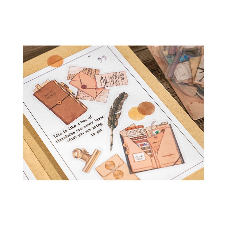 アンティーク調フレークシール シールセット シール | PlusNao | 詳細画像3 