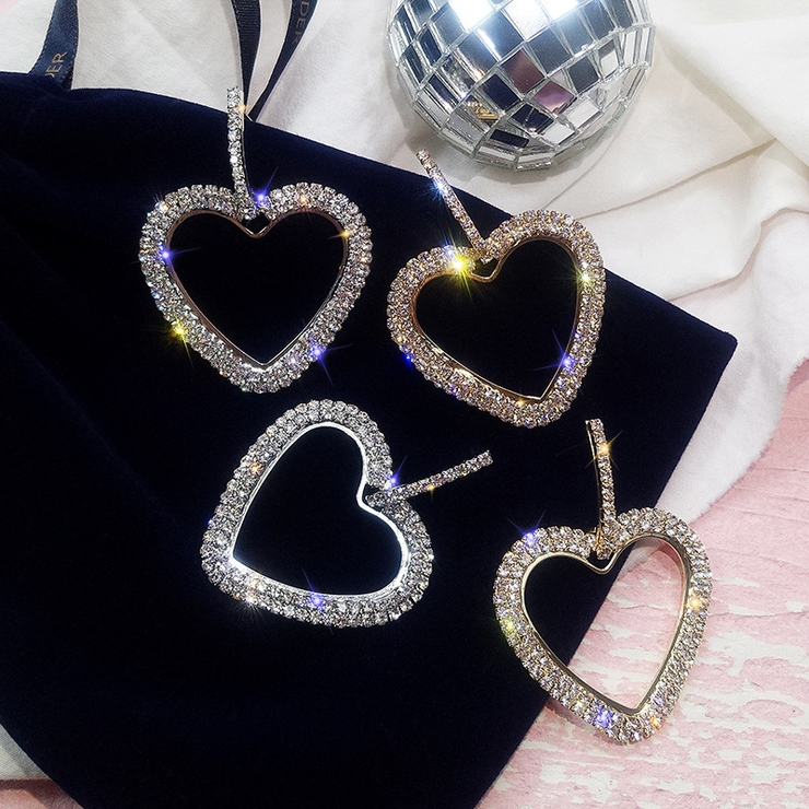 ピアス ラインストーン ハート | PlusNao | 詳細画像5 