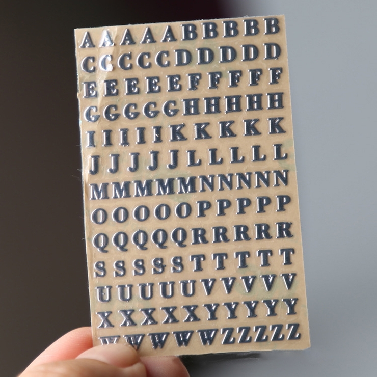 金属ステッカー アルファベット 数字 | PlusNao | 詳細画像5 