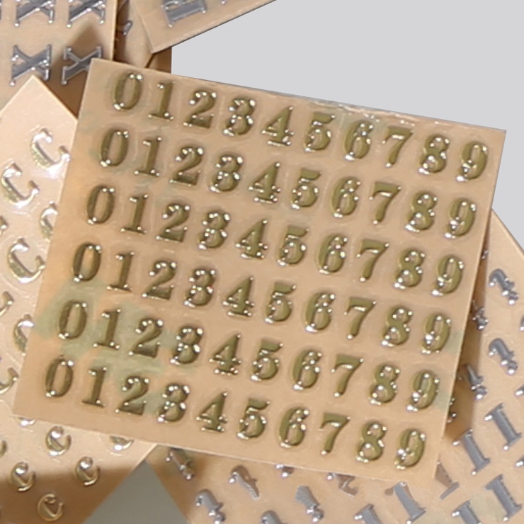 金属ステッカー アルファベット 数字 | PlusNao | 詳細画像6 